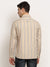 Cantabil Men Cotton Striped Beige Full Sleeve Casual Shirt for Men with Pocket (6713258967179)