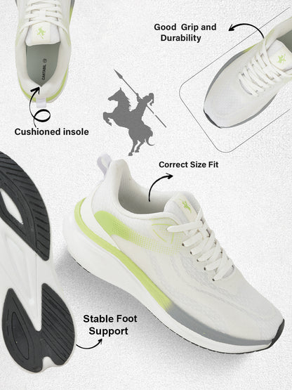 Men's White Solid Casual Shoes