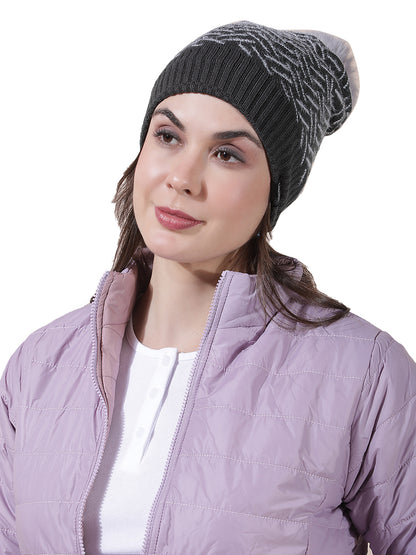Women's Colourblock Woolen Cap