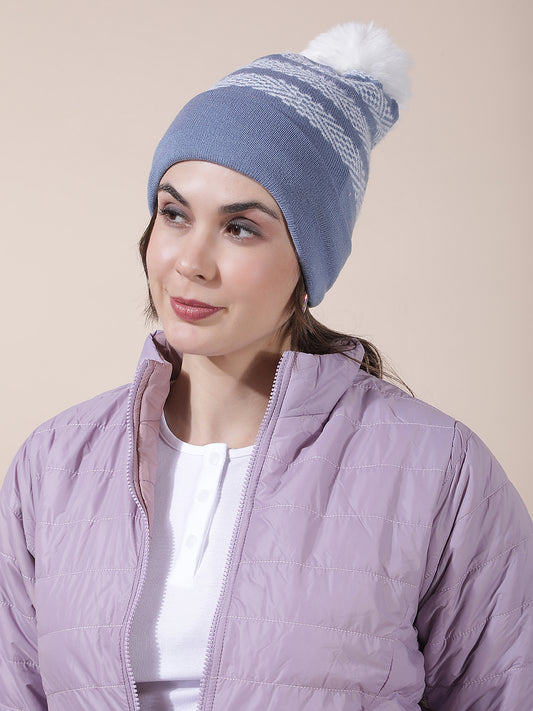 Women's Colourblock Woolen Cap