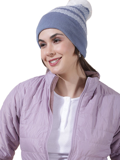 Women's Colourblock Woolen Cap