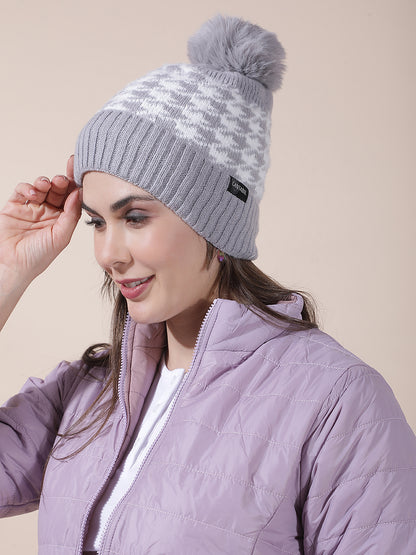 Women's Colourblock Woolen Cap