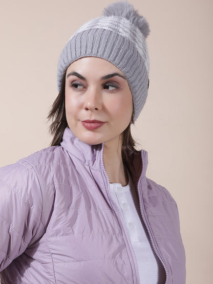 Women's Colourblock Woolen Cap