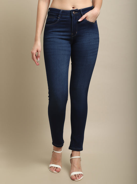 Cantabil Women Dark Blue Jeans (7121567744139)