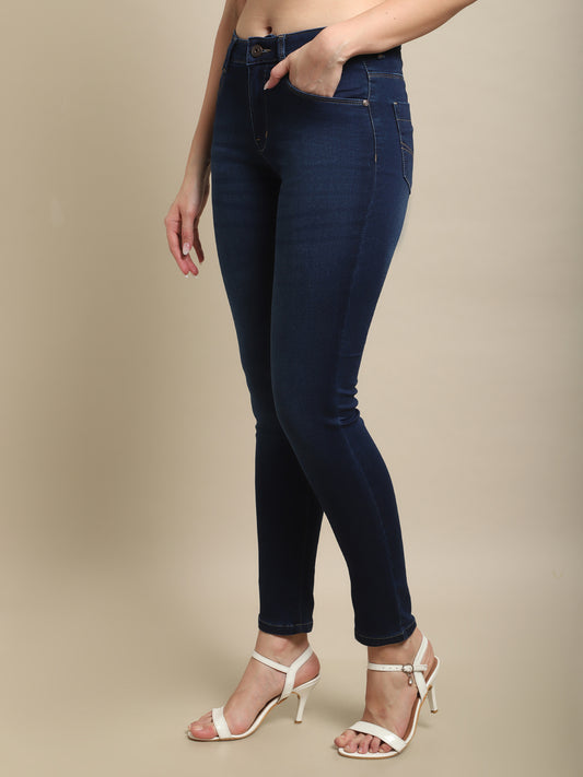 Cantabil Women Dark Blue Jeans (7121567744139)