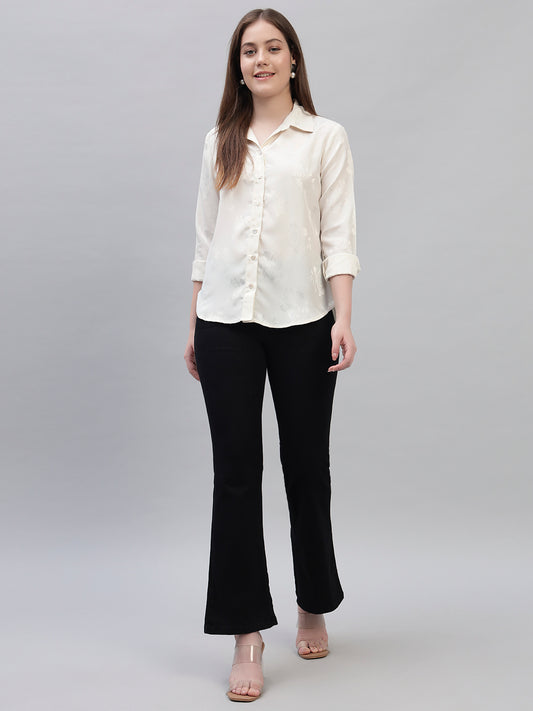 Women's Solid Denim Black Full Length Regualr Fit Casual Jeans