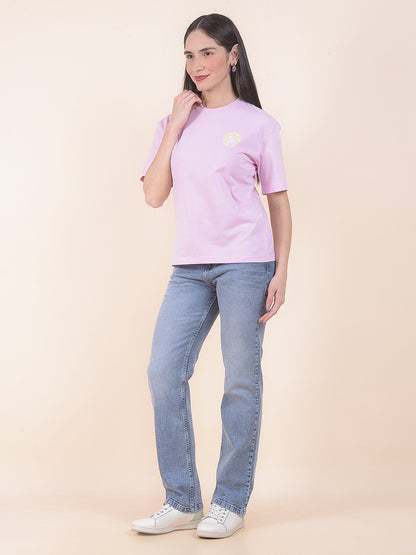 Denim Jeans for Women | Breathable & Soft with Color Fastness Straight Cut Cotton Blend Fabric Solid Pattern Button Closure