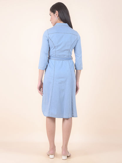 Dress for Women | Breathable & Soft with Color Fastness Regular Fit Cotton Fabric Solid Pattern