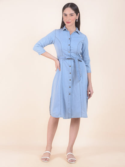 Dress for Women | Breathable & Soft with Color Fastness Regular Fit Cotton Fabric Solid Pattern