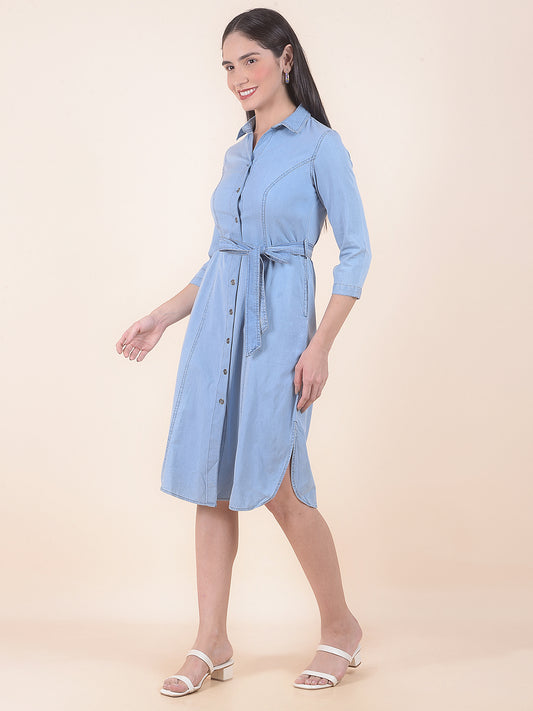 Dress for Women | Breathable & Soft with Color Fastness Regular Fit Cotton Fabric Solid Pattern