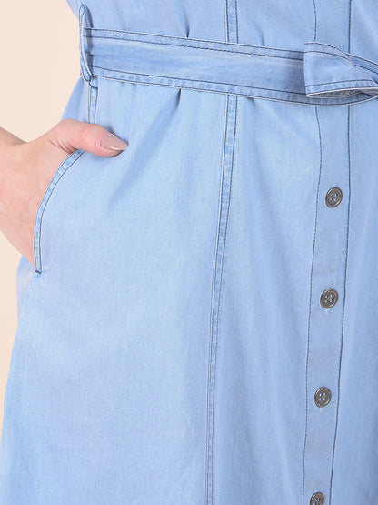 Dress for Women | Breathable & Soft with Color Fastness Regular Fit Cotton Fabric Solid Pattern