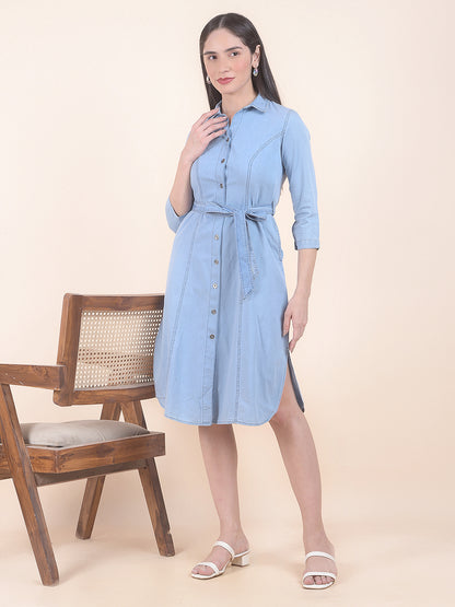 Dress for Women | Breathable & Soft with Color Fastness Regular Fit Cotton Fabric Solid Pattern