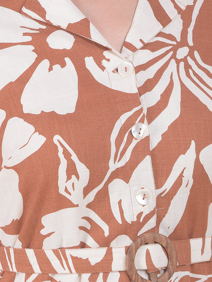 Dress for Women | Breathable & Soft with Color Fastness Regular Fit Cotton Fabric Floral Print Pattern
