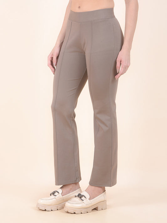 Jegging for Women | Breathable & Soft with Color Fastness Regular Fit Cotton Blend Fabric Solid Pattern Elasticated Closure