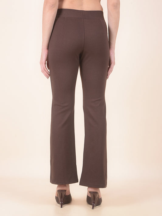 Jegging for Women | Breathable & Soft with Color Fastness Regular Fit Cotton Blend Fabric Solid Pattern Elasticated Closure