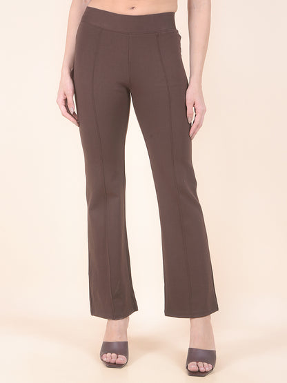 Jegging for Women | Breathable & Soft with Color Fastness Regular Fit Cotton Blend Fabric Solid Pattern Elasticated Closure