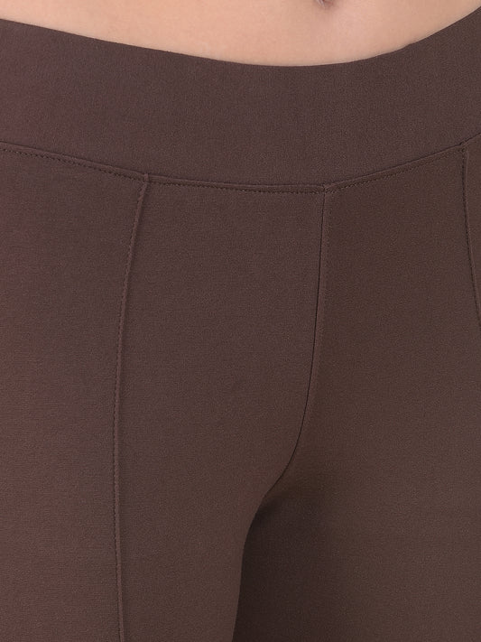 Jegging for Women | Breathable & Soft with Color Fastness Regular Fit Cotton Blend Fabric Solid Pattern Elasticated Closure
