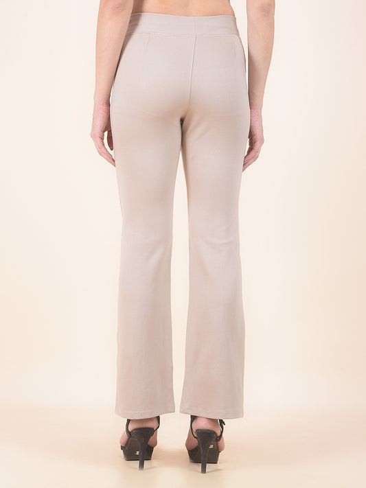 Jegging for Women | Breathable & Soft with Color Fastness Regular Fit Cotton Blend Fabric Solid Pattern Elasticated Closure