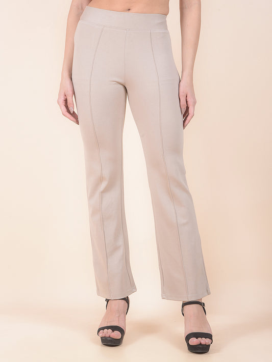 Jegging for Women | Breathable & Soft with Color Fastness Regular Fit Cotton Blend Fabric Solid Pattern Elasticated Closure
