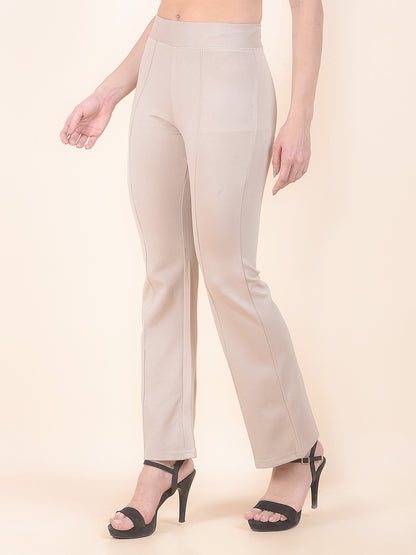 Jegging for Women | Breathable & Soft with Color Fastness Regular Fit Cotton Blend Fabric Solid Pattern Elasticated Closure