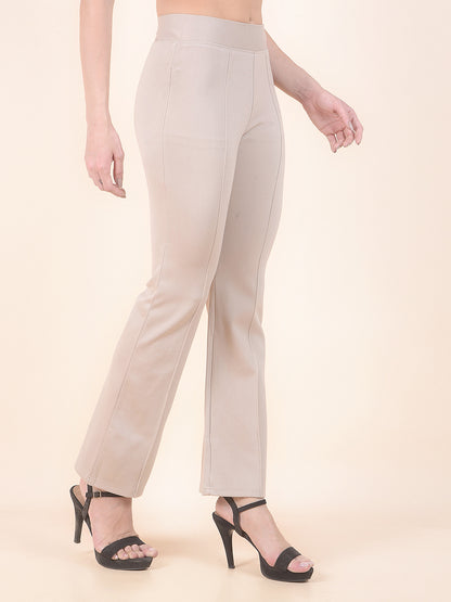 Jegging for Women | Breathable & Soft with Color Fastness Regular Fit Cotton Blend Fabric Solid Pattern Elasticated Closure