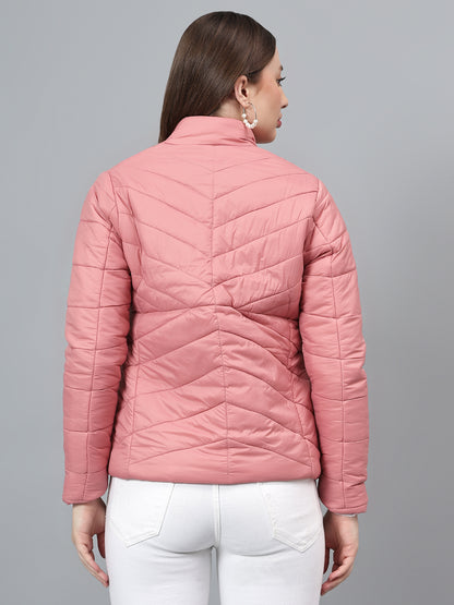 Women's Solid Pink Jacket