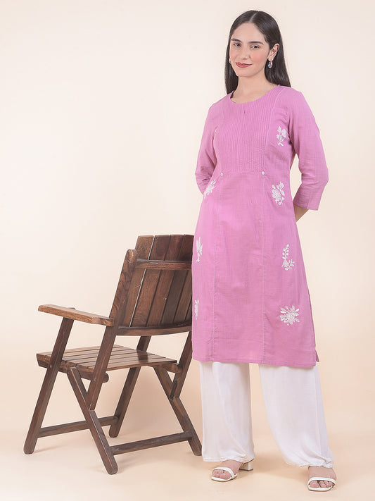 Kurti for Women l Breathable & Soft with Color Fastness Regular Fit Printed Pattern