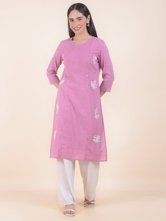 Kurti for Women l Breathable & Soft with Color Fastness Regular Fit Printed Pattern