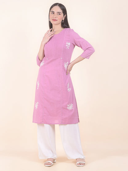 Kurti for Women l Breathable & Soft with Color Fastness Regular Fit Printed Pattern