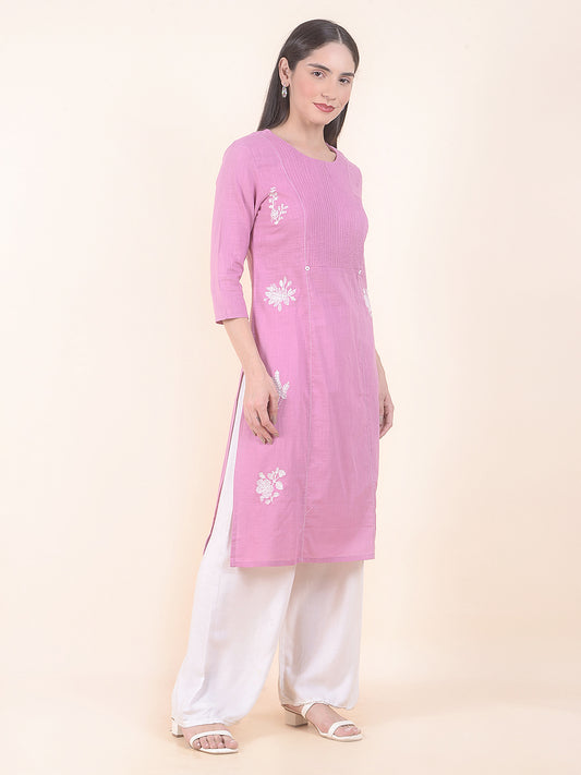 Kurti for Women l Breathable & Soft with Color Fastness Regular Fit Printed Pattern