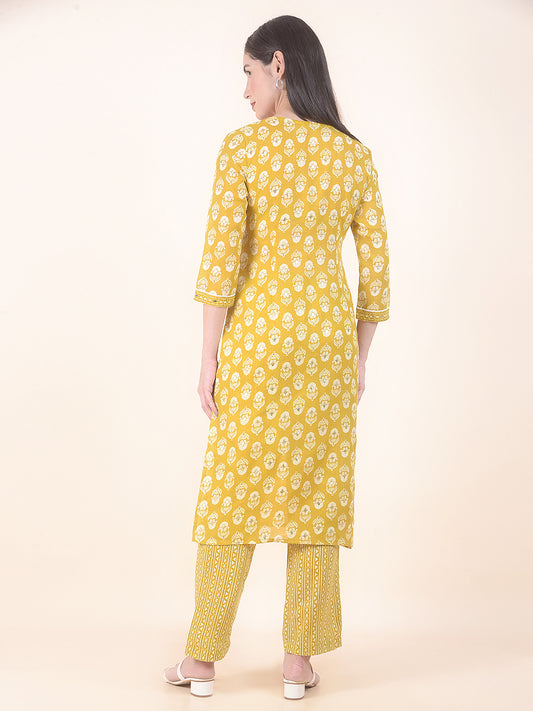 Kurti for Women l Breathable & Soft with Color Fastness Regular Fit Printed Pattern