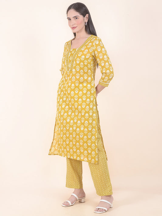 Kurti for Women l Breathable & Soft with Color Fastness Regular Fit Printed Pattern