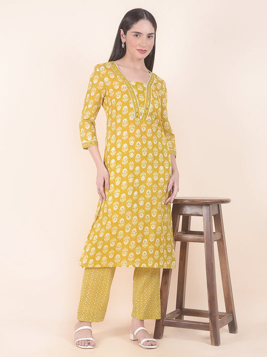 Kurti for Women l Breathable & Soft with Color Fastness Regular Fit Printed Pattern