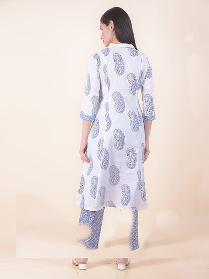 Kurti for Women l Breathable & Soft with Color Fastness Regular Fit Printed Pattern