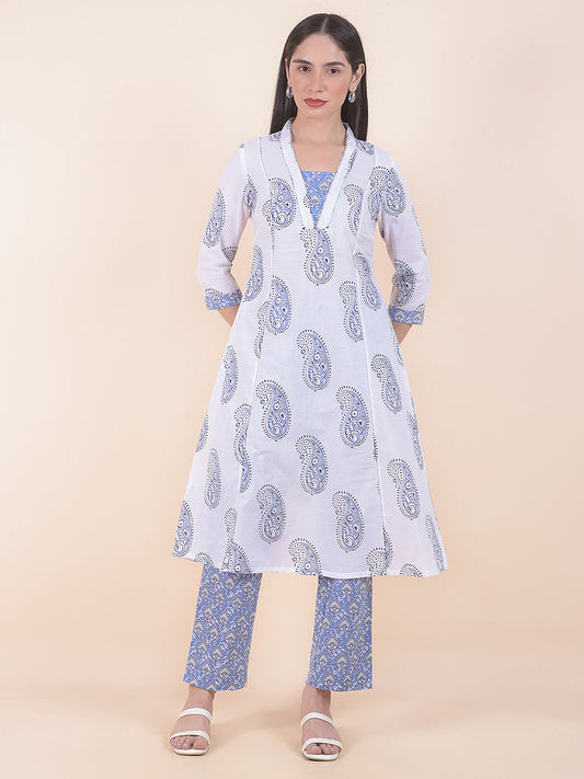 Kurti for Women l Breathable & Soft with Color Fastness Regular Fit Printed Pattern