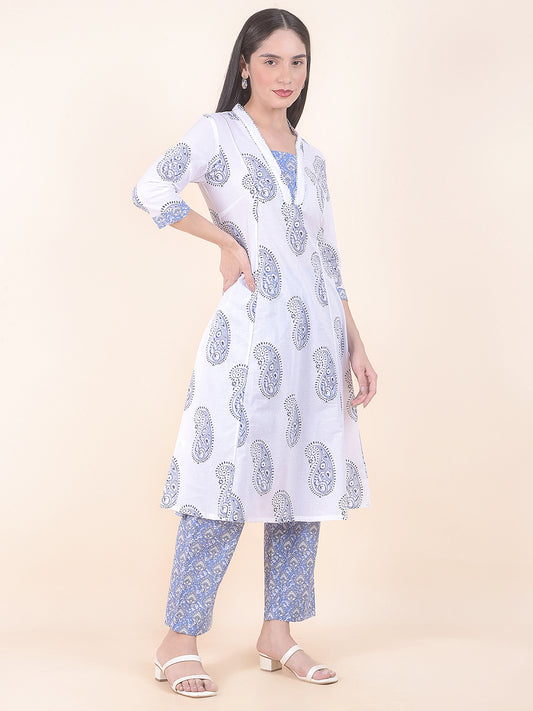 Kurti for Women l Breathable & Soft with Color Fastness Regular Fit Printed Pattern