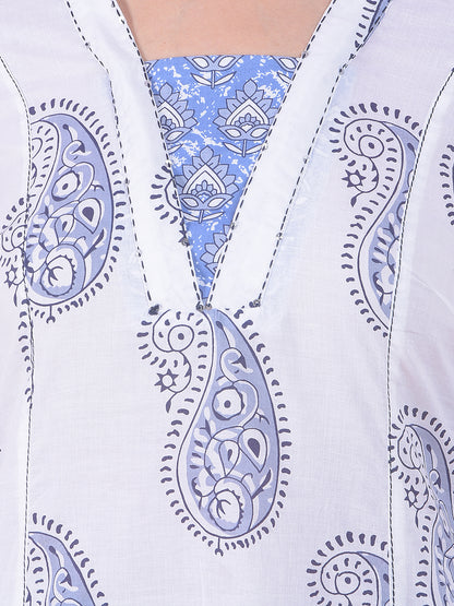 Kurti for Women l Breathable & Soft with Color Fastness Regular Fit Printed Pattern