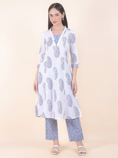 Kurti for Women l Breathable & Soft with Color Fastness Regular Fit Printed Pattern
