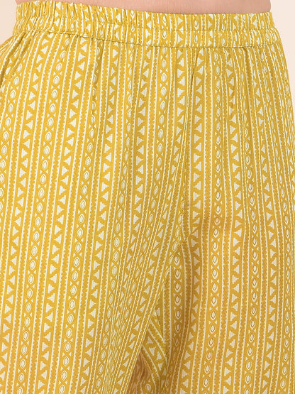 Plazzo for Women l Breathable & Soft with Color Fastness Regular Fit Cotton Fabric Printed Pattern
