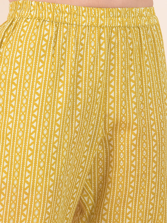 Plazzo for Women l Breathable & Soft with Color Fastness Regular Fit Cotton Fabric Printed Pattern