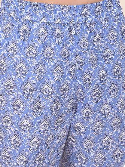 Plazzo for Women l Breathable & Soft with Color Fastness Regular Fit Cotton Fabric Printed Pattern
