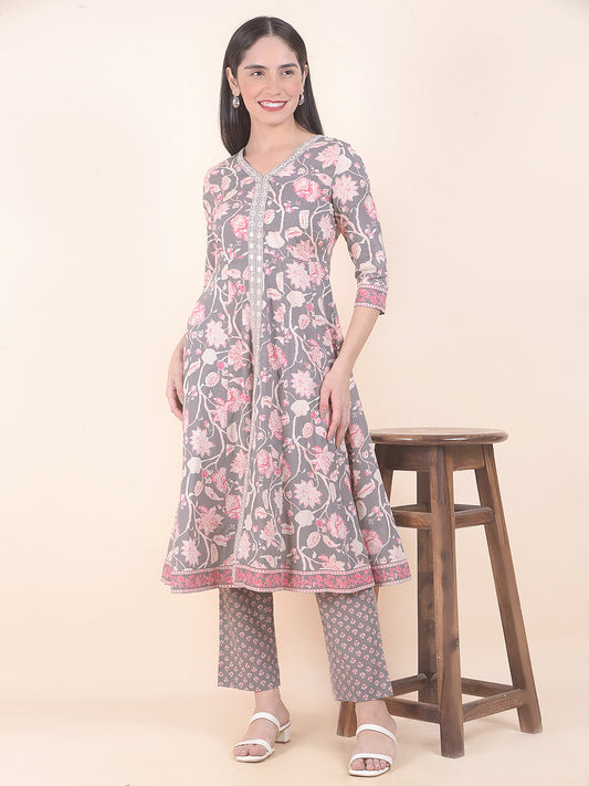 Kurti for Women l Breathable & Soft with Color Fastness Regular Fit Printed Pattern