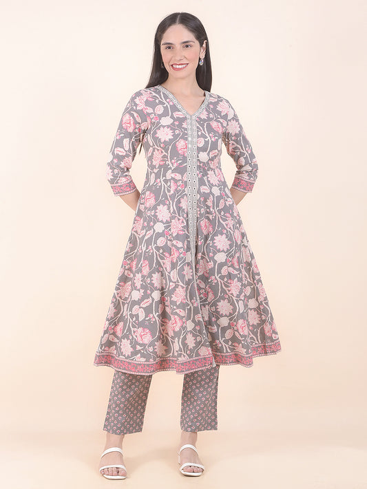 Kurti for Women l Breathable & Soft with Color Fastness Regular Fit Printed Pattern