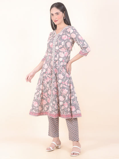 Kurti for Women l Breathable & Soft with Color Fastness Regular Fit Printed Pattern