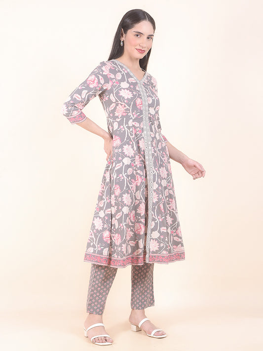 Kurti for Women l Breathable & Soft with Color Fastness Regular Fit Printed Pattern