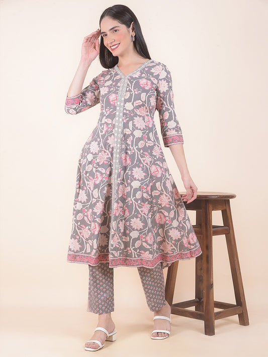 Kurti for Women l Breathable & Soft with Color Fastness Regular Fit Printed Pattern