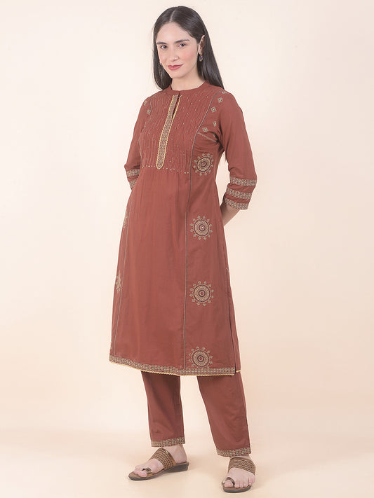 Kurti for Women l Breathable & Soft with Color Fastness Regular Fit Printed Pattern