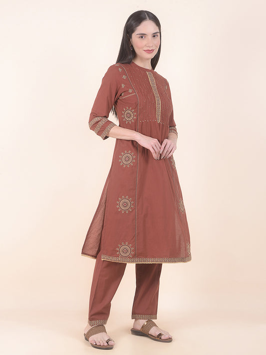 Kurti for Women l Breathable & Soft with Color Fastness Regular Fit Printed Pattern