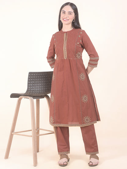 Kurti for Women l Breathable & Soft with Color Fastness Regular Fit Printed Pattern