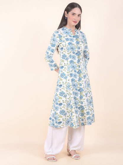 Kurti for Women l Breathable & Soft with Color Fastness Regular Fit Printed Pattern